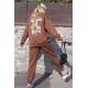 Mad Girls Brown Tracksuit Mg1278 - Kahverengi