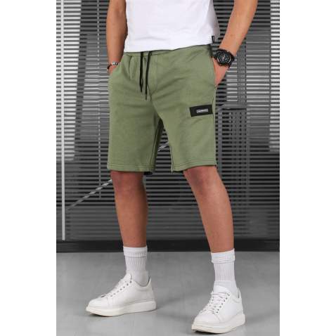 Men Khaki Capri Shorts - Haki