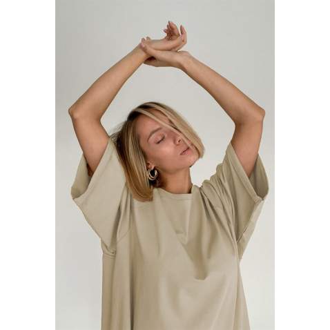 Mad Girls Oversize Camel T-shirt MG1354 - Camel