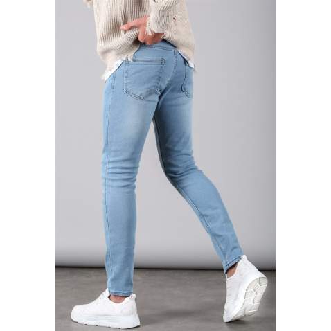 Madmext Men Ice Blue Jeans 5689 - Buz mavisi