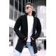 Madmext Men Black Cardigan 5615 - Siyah