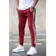 Madmext Red ''The Original'' Striped Sweatpants 4218 - Bordo