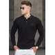 Madmext Men Black Polo Knitwear 5153 - Siyah