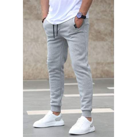 Madmext Men Basic Gray Sweatpants 4210 - Gri