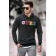 Madmext Men Hoodie Black Sweatshirt 2788 - Siyah