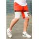 Madmext Orange Two Tone Capri for Men 2920 - Turuncu