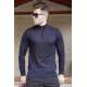 Madmext Men Navy Blue Sweatshirt 5176 - Lacivert