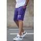 Madmext Purple Striped Capri for Men 2909 - Mor