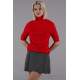 Red High Neck Knitwear Sweater MG1565 - Kırmızı