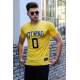 Madmext Yellow Printed T-shirt for Men 4394 - Sarı