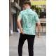 Men Designed Mint Green Polo T-Shirt 5873 - Mint yeşili