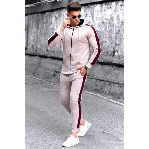 Madmext Beige Men Tracksuit Set 9427 - Bej