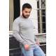 Madmext Grey Basic Sweatshirt 4119 - Gri