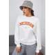 Mad Girls Printed White Sweatshirt MG785 - Beyaz