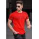 Madmext Men Printed Red T-shirt 4988 - Kırmızı