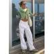 Mad Girls White Palazzo Jeans MG1405 - Beyaz