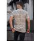 Madmext Men Printed Beige T-shirt 5818 - Bej