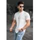 Madmext Men White T-shirt 5280 - Beyaz