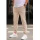 Madmext Printed Beige Sweatpants For Men 5616 - Bej