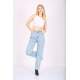 Mad Girls Light Blue Palazzo Jeans Mg1151 - Açık mavi