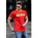 Madmext Red Printed T-shirt for Men 4540 - Kırmızı