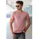 Madmext Soft Pink T-shirt for Men 4465 - Pudra