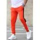 Madmext Orange Striped Sweatpants 2928 - Turuncu