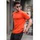 Men Basic Orange T-Shirt - Turuncu