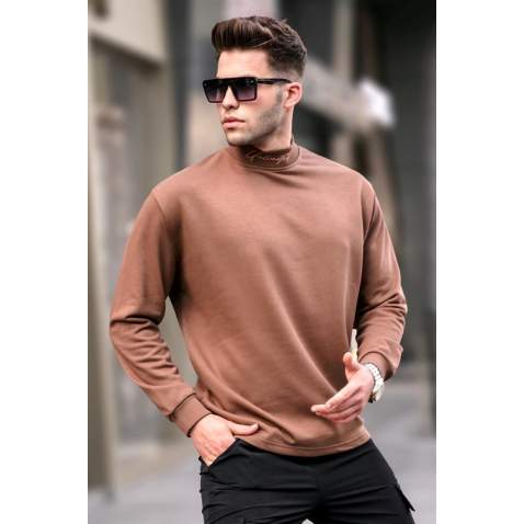 Madmext Men Brown Sweatshirt 5329 - Kahverengi