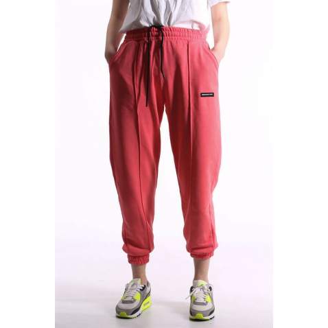 Mad Girls Pink-Green Jogger Sweatpants MG303 - Pembe