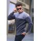 Anthracite Designed Knitwear Sweater 5977 - Antrasit