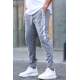 Anthracite Printed Sweatpants T5476 - Antrasit