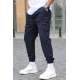 Navy Blue Cargo Trousers 5477 - Lacivert