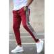 Madmext Red ''The Original'' Striped Sweatpants 4218 - Bordo