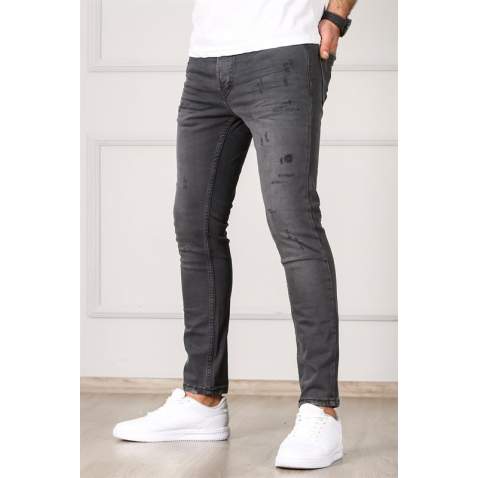 Madmext Dark Grey Slim Fit Jean Mdx9044 - Füme