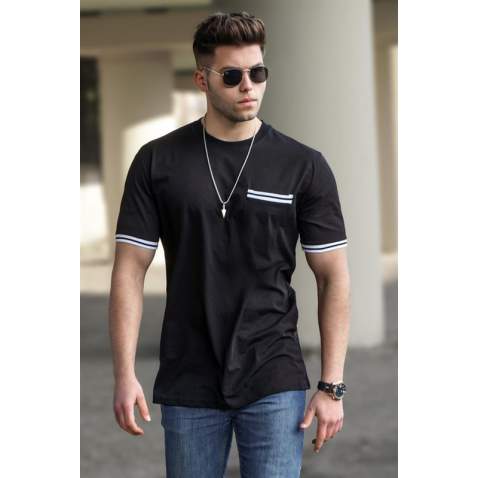 Madmext Men Black T-shirt 5352 - Siyah