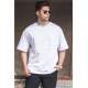 Madmext Men Printed Oversize White T-shirt 5250 - Beyaz