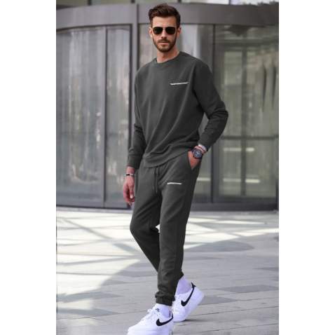 Madmext Men Smoke Gray Tracksuit 5285 - Füme