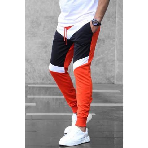 Mens Sweatpants In Color Design Orange Color 2927 - Turuncu