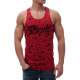 Sleeveless T-Shirt In Printed Red 2888 - Kırmızı