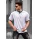 Men White Basic T-Shirt 5859 - Beyaz