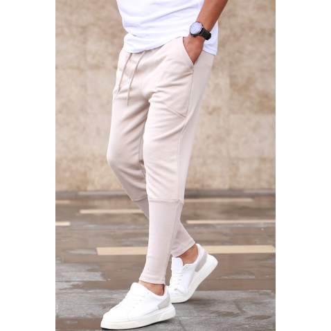 Madmext Beige Sweatpants For Men 5432 - Bej