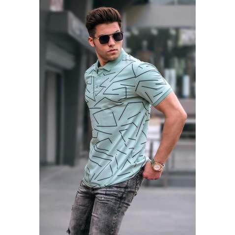 Madmext Men Mint Green Polo T-Shirt 5817 - Mint yeşili