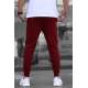 Madmext Men Elastic Bottom Maroon Sweatpants 4821 - Bordo