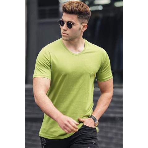 Madmext Men Petrol Green T-shirt 5281 - Petrol yeşili