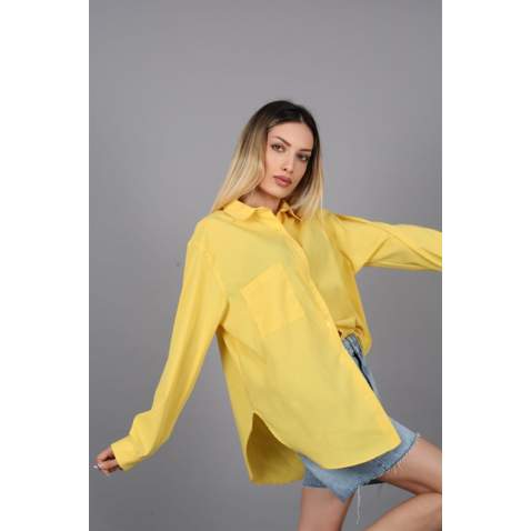 Mad Girls Yellow Shorts & Shirt Set MG1407 - Sarı