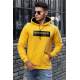 Madmext Yellow Printed Hooded Sweatshirt 4753 - Sarı