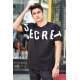 Madmext Black Printed T-shirt for Men 3034 - Siyah