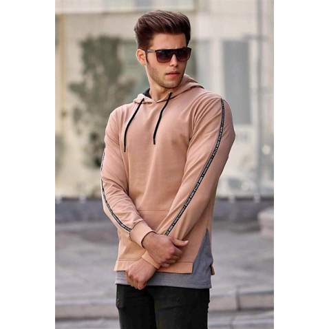 Madmext Camel Hoodie 4178 - Camel