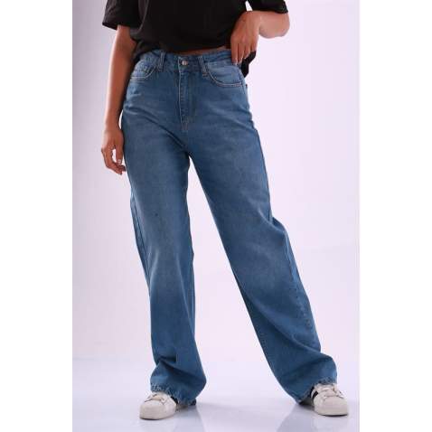 Mad Girls Blue Palazzo Jeans Mg1160 - Mavi